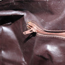 GUCCI GG Supreme Web Sherry Line Boston Bag PVC Beige Gold Auth 162989-21