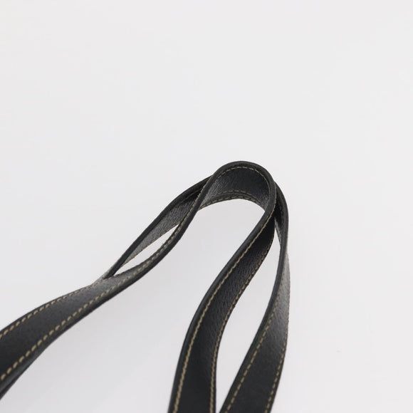 GUCCI Tote Bag Satin Black Gold 153361 Auth 162992