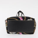 GUCCI Tote Bag Satin Black Gold 153361 Auth 162992-5