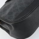 GUCCI GG Supreme Web Sherry Line Bag PVC Black Red 116 02 076 Auth 162995-14