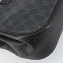 GUCCI GG Supreme Web Sherry Line Bag PVC Black Red 116 02 076 Auth 162995-16