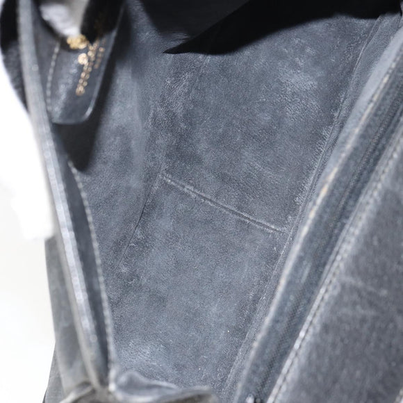 GUCCI GG Supreme Web Sherry Line Bag PVC Black Red 116 02 076 Auth 162995