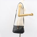 GUCCI GG Supreme Web Sherry Line Bag PVC Black Red 116 02 076 Auth 162995-23