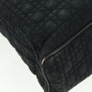 Christian Dior Lady Dior Canage Tote Bag Black Gold Auth 162997-15