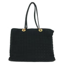 Christian Dior Lady Dior Canage Tote Bag Black Gold Auth 162997-3