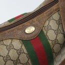 GUCCI GG Supreme Web Sherry Line Shoulder Bag PVC Beige 010 378 Auth 162998-18