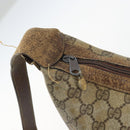 GUCCI GG Supreme Web Sherry Line Shoulder Bag PVC Beige 010 378 Auth 162998-9