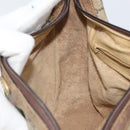 GUCCI GG Supreme Web Sherry Line Shoulder Bag PVC Beige 010 378 Auth 162998-21