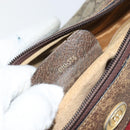 GUCCI GG Supreme Web Sherry Line Shoulder Bag PVC Beige 010 378 Auth 162998-12