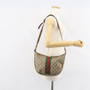 GUCCI GG Supreme Web Sherry Line Shoulder Bag PVC Beige 010 378 Auth 162998-23