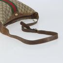 GUCCI GG Supreme Web Sherry Line Shoulder Bag PVC Beige 010 378 Auth 162998-7