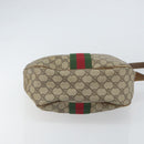 GUCCI GG Supreme Web Sherry Line Shoulder Bag PVC Beige 010 378 Auth 162998-5