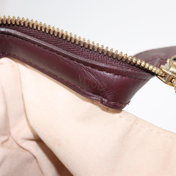 LOUIS VUITTON Monogram Mini Josephine GM Hand Bag Red M92213 LV Auth 162999