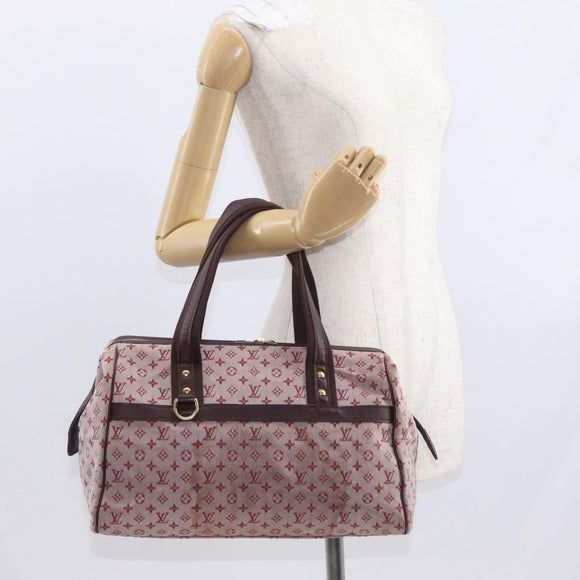 LOUIS VUITTON Monogram Mini Josephine GM Hand Bag Red M92213 LV Auth 162999