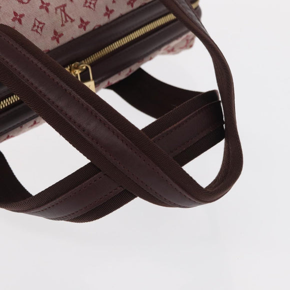 LOUIS VUITTON Monogram Mini Josephine GM Hand Bag Red M92213 LV Auth 162999