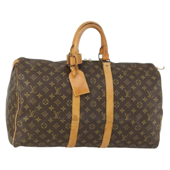 LOUIS VUITTON Monogram Keepall 50 Boston Tasche M41426 LV Auth 163003