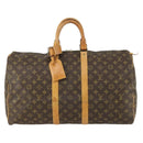 LOUIS VUITTON Monogram Keepall 50 Boston Bag M41426 LV Auth 163003-13