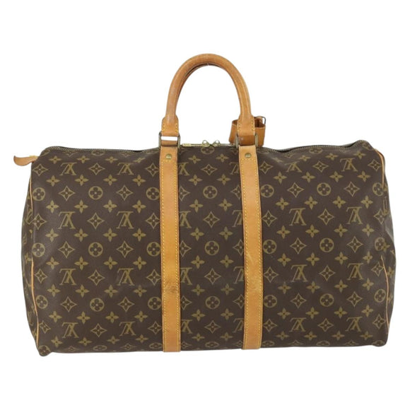 LOUIS VUITTON Monogram Keepall 50 Boston Tasche M41426 LV Auth 163003