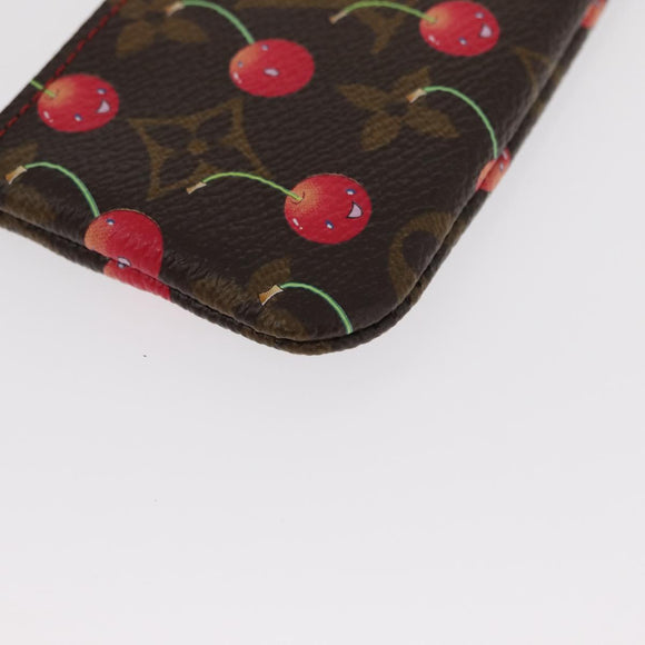 LOUIS VUITTON Monogram Cherry Pochette Cles Coin Purse M95042 LV Auth 163006V