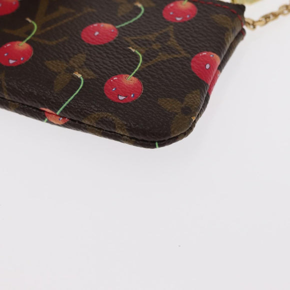 LOUIS VUITTON Monogram Cherry Pochette Cles Coin Purse M95042 LV Auth 163006V