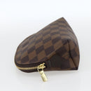 LOUIS VUITTON Damier Ebene Pochette Cosmetic PM Pouch N47516 LV Auth 163008-3