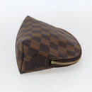 LOUIS VUITTON Damier Ebene Pochette Cosmetic PM Pouch N47516 LV Auth 163008-4