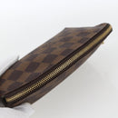 LOUIS VUITTON Damier Ebene Pochette Cosmetic PM Pouch N47516 LV Auth 163008-5
