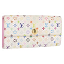 LOUIS VUITTON Monogram Multicolor Portefeuille Sarah Wallet M93745 Auth 163012-1
