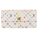 LOUIS VUITTON Monogram Multicolor Portefeuille Sarah Wallet M93745 Auth 163012-13
