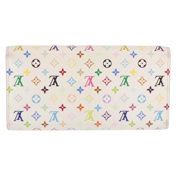 LOUIS VUITTON Monogram Multicolor Portefeuille Sarah Wallet M93745 Auth 163012
