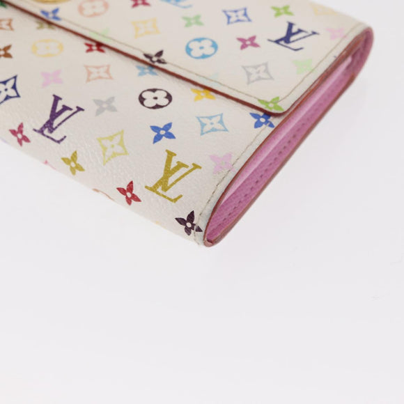 LOUIS VUITTON Monogram Multicolor Portefeuille Sarah Wallet M93745 Auth 163012