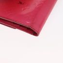 LOUIS VUITTON Vernis Porte Tresol International Wallet Pink M91246 Auth 163013-15