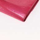 LOUIS VUITTON Vernis Porte Tresol International Wallet Pink M91246 Auth 163013-16