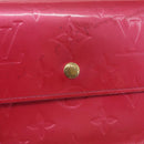 LOUIS VUITTON Vernis Porte Tresol International Wallet Pink M91246 Auth 163013-17