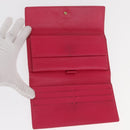 LOUIS VUITTON Vernis Porte Tresol International Wallet Pink M91246 Auth 163013-9
