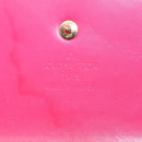 LOUIS VUITTON Vernis Porte Tresol International Wallet Pink M91246 Auth 163013-18