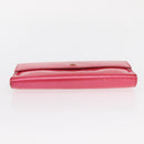 LOUIS VUITTON Vernis Porte Tresol International Wallet Pink M91246 Auth 163013-7