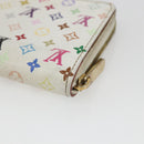 LOUIS VUITTON Monogram Multicolor Zippy Coin Purse White M93741 LV Auth 163014-15