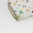 LOUIS VUITTON Monogram Multicolor Zippy Coin Purse White M93741 LV Auth 163014-16