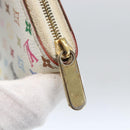 LOUIS VUITTON Monogram Multicolor Zippy Coin Purse White M93741 LV Auth 163014-8