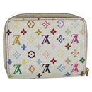 LOUIS VUITTON Monogram Multicolor Zippy Coin Purse White M93741 LV Auth 163014-2