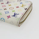 LOUIS VUITTON Monogram Multicolor Zippy Coin Purse White M93741 LV Auth 163014-7
