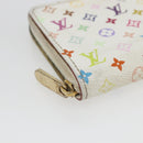 LOUIS VUITTON Monogram Multicolor Zippy Coin Purse White M93741 LV Auth 163014-14