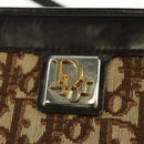 Christian Dior Trotter Canvas Shoulder Bag Beige Gold Auth 163022V-14