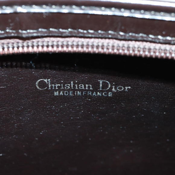 Christian Dior Trotter Canvas Shoulder Bag Beige Gold Auth 163022V