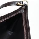 Christian Dior Trotter Canvas Shoulder Bag Beige Gold Auth 163022V-18