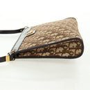 Christian Dior Trotter Canvas Shoulder Bag Beige Gold Auth 163022V-4