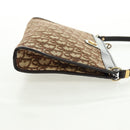 Christian Dior Trotter Canvas Shoulder Bag Beige Gold Auth 163022V-5