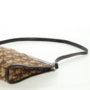 Christian Dior Trotter Canvas Shoulder Bag Beige Gold Auth 163022V-8