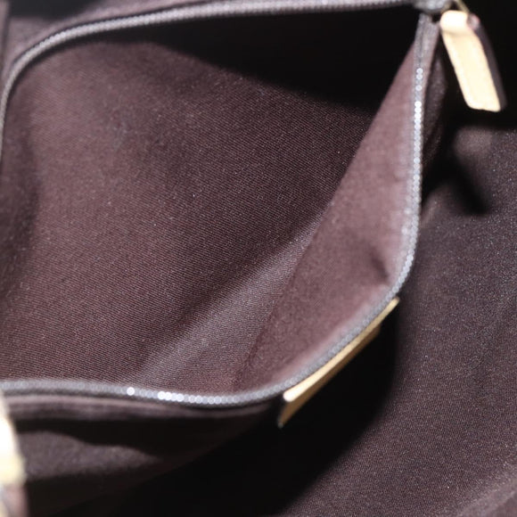 GUCCI GG Canvas Abbey Shoulder Bag Beige Gold 203257 Auth 163025